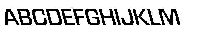 Recorder Basic Regular Backslanted Font UPPERCASE