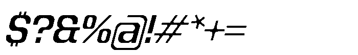 Recorder Basic Regular Slanted Font OTHER CHARS