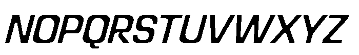Recorder Basic Regular Slanted Font UPPERCASE