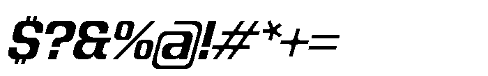 Recorder Basic Semibold Slanted Font OTHER CHARS