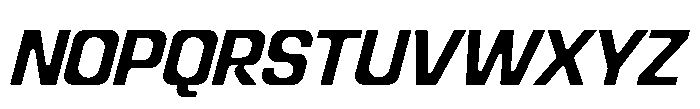 Recorder Basic Semibold Slanted Font UPPERCASE