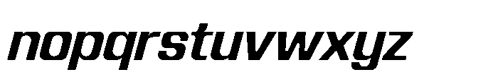 Recorder Basic Semibold Slanted Font LOWERCASE