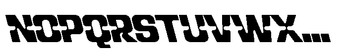 Recorder Capsule Black Backslanted Font UPPERCASE