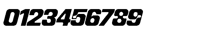Recorder Mixed Black Slanted Font OTHER CHARS