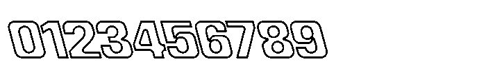 Recorder Outline Black Backslanted Font OTHER CHARS