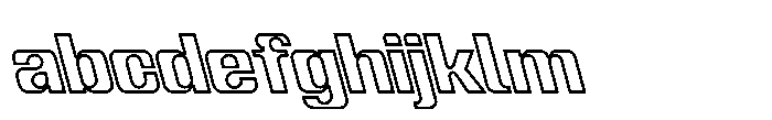 Recorder Outline Black Backslanted FONT
