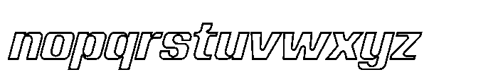 Recorder Outline Black Slanted Font LOWERCASE