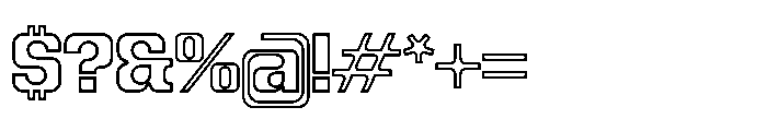 Recorder Outline Black Font OTHER CHARS