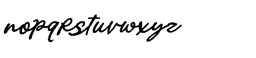 Recordo Cinema Italic Font LOWERCASE