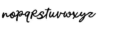 Recordo Cinema Regular Font LOWERCASE