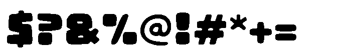 Red Cab Font OTHER CHARS