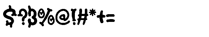 Red Chili powder Font OTHER CHARS