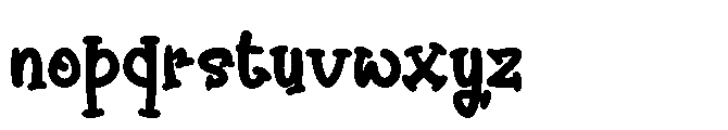 Red Chili powder Font LOWERCASE