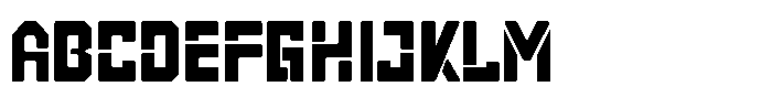 Red Line Stencil Font UPPERCASE