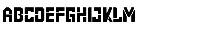 Red Line Stencil FONT