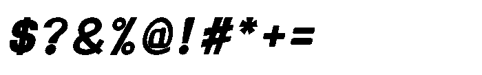 Red Parrot Black Italic Font OTHER CHARS