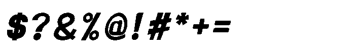 Red Parrot Extra Bold Italic Font OTHER CHARS