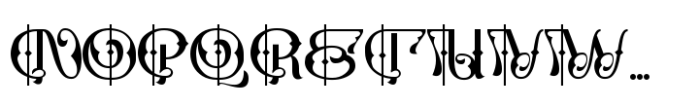 Red Ribbory Regular Font UPPERCASE