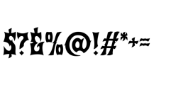 Redband Font OTHER CHARS