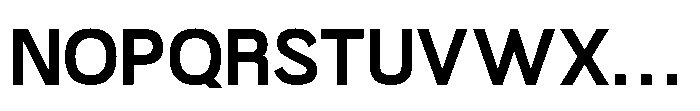 Redifine Bold Font UPPERCASE