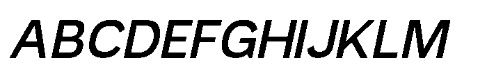 Redifine Italic Font UPPERCASE