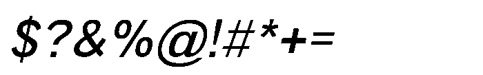 Redifine Light Italic Font OTHER CHARS