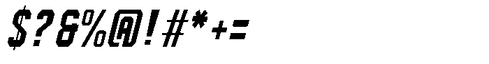 Redline Condensed Italic Font OTHER CHARS