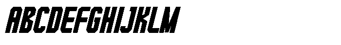Redline Condensed Italic Font UPPERCASE
