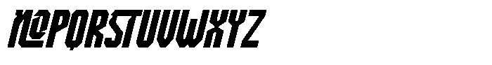 Redline Condensed Italic Font UPPERCASE
