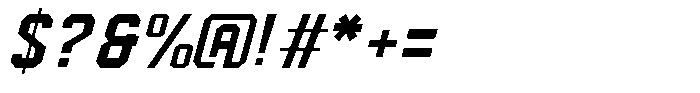 Redline Italic Font OTHER CHARS