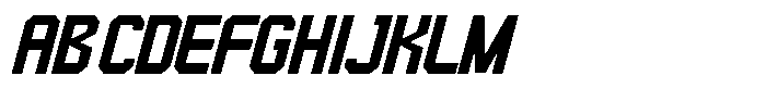 Redline Italic Font UPPERCASE