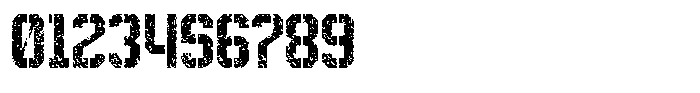 Redline Stencil Grunge Font OTHER CHARS