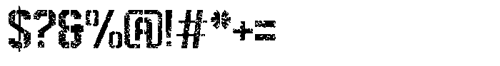 Redline Stencil Grunge Font OTHER CHARS