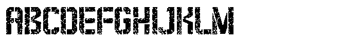 Redline Stencil Grunge Font UPPERCASE