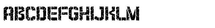 Redline Stencil Grunge FONT