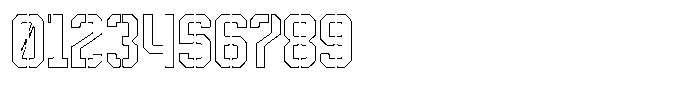 Redline Stencil Line Font OTHER CHARS