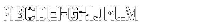 Redline Stencil Line FONT