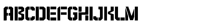 Redline Stencil FONT