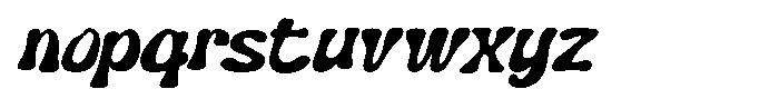 Redneck Font LOWERCASE