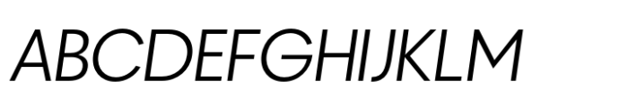 Redoneta Light Italic Font UPPERCASE