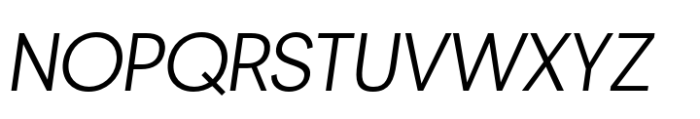 Redoneta Light Italic Font UPPERCASE