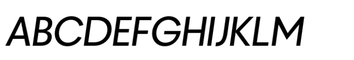 Redoneta Regular Italic Font UPPERCASE
