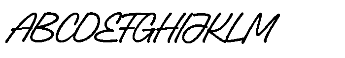 Redrun Script Font UPPERCASE