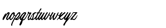 Redrun Script Font LOWERCASE