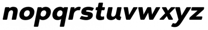 Redshift Black Oblique Font LOWERCASE