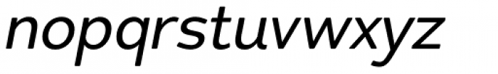 Redshift Regular Oblique Font LOWERCASE