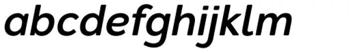 Redshift Semi Bold Oblique Font LOWERCASE