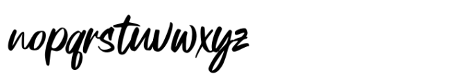 Redters Brush Font LOWERCASE