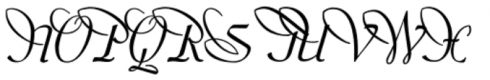 Redwood Swash Font UPPERCASE