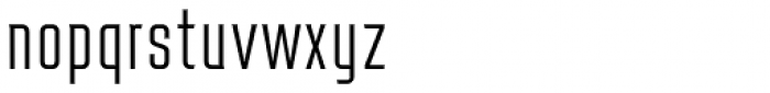 Redzone ExtraLight Condensed Font LOWERCASE